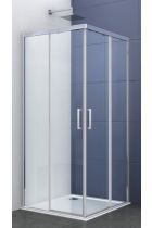 ELITE CROM - Cabina de dus patrata, cu sistem SOFT-CLOSE, 80x80x195cm