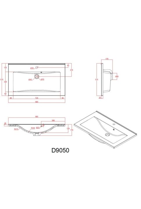 LAVOAR 90 CM D9050