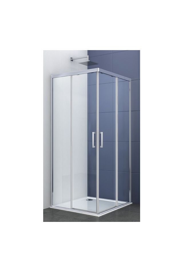 ELITE CROM - Cabina de dus patrata, cu sistem SOFT-CLOSE, 80x80x195cm